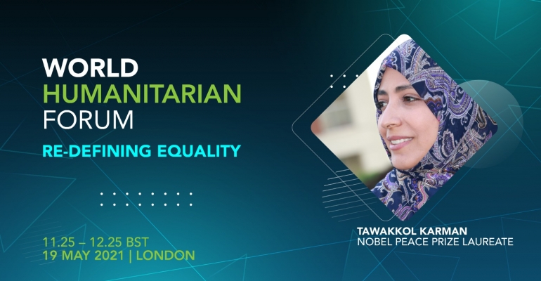 Mrs. Tawakkol Karman participates in the World Humanitarian Forum 2021